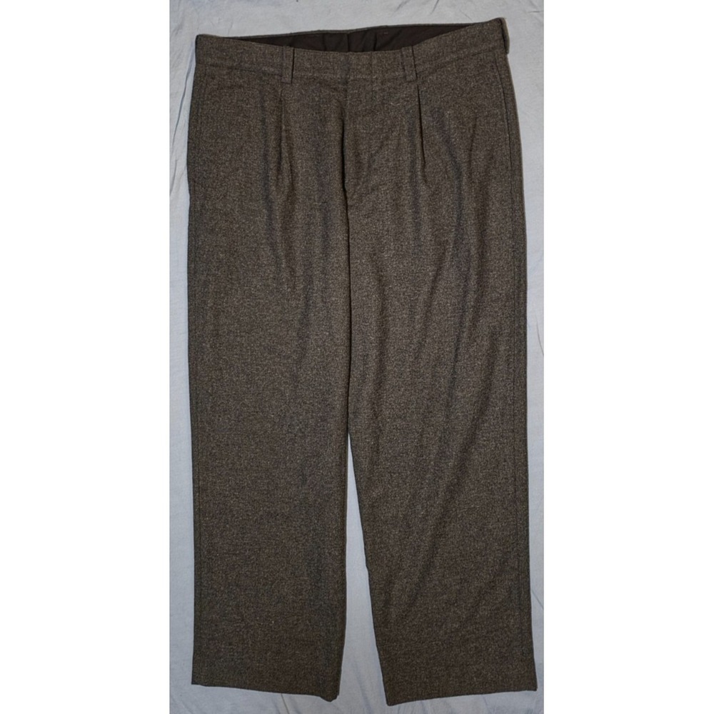 Madewell Men's The Roebling Pleated Trousers Charcoal 36x32 Italian Fabric